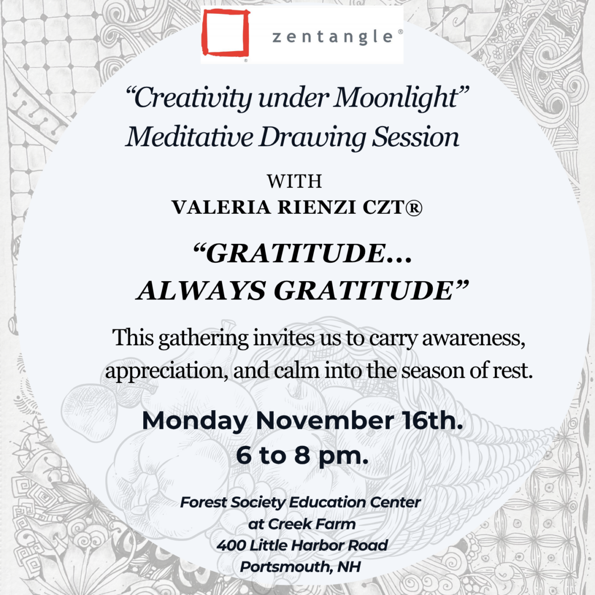 November 16 — Gratitude, Always Gratitude  Closing the Cycle · Toward Winter